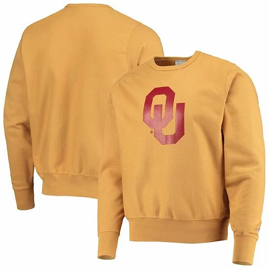 Men's Champion Gold Oklahoma Sooners Vintage Wash Reverse Weave Pullover Sweatshirt Men's Champion Gold Oklahoma Sooners Vintage Wash Reverse Weave Pullover Sweatshirt -Champion shop unnamed file 7240