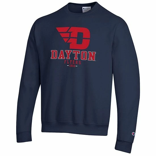 Men's Champion Navy Dayton Flyers Team Stack Powerblend Pullover Sweatshirt Men's Champion Navy Dayton Flyers Team Stack Powerblend Pullover Sweatshirt -Champion shop unnamed file 7248