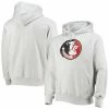 Men's Champion Heathered Gray Florida State Seminoles Team Vault Logo Reverse Weave Pullover Hoodie -Champion shop unnamed file 7250