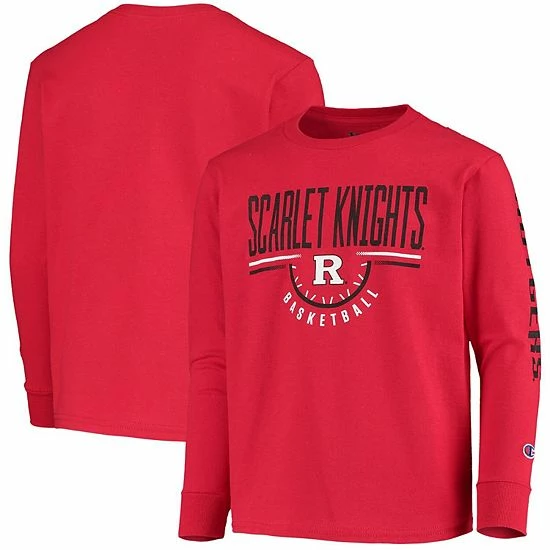 Youth Champion Scarlet Rutgers Scarlet Knights Basketball Long Sleeve T-Shirt Youth Champion Scarlet Rutgers Scarlet Knights Basketball Long Sleeve T-Shirt -Champion shop unnamed file 7317