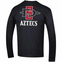 Men's Champion Black San Diego State Aztecs Team Stack Long Sleeve T-Shirt 4 Men's Champion Black San Diego State Aztecs Team Stack Long Sleeve T-Shirt -Champion shop unnamed file 7358