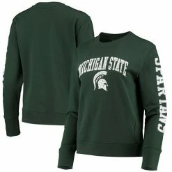 Women's Champion® Green Michigan State Spartans University 2.0 Fleece Crewneck Sweatshirt