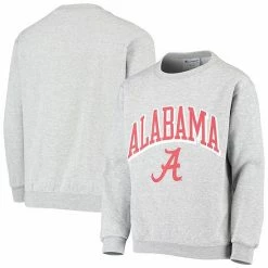 Youth Champion Heathered Gray Alabama Crimson Tide Powerblend Fleece Sweatshirt