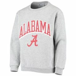 Youth Champion Heathered Gray Alabama Crimson Tide Powerblend Fleece Sweatshirt -Champion shop unnamed file 7372