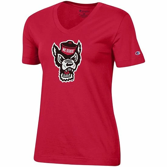 Women's Champion Red NC State Wolfpack Primary Team Logo V-Neck T-Shirt Women's Champion Red NC State Wolfpack Primary Team Logo V-Neck T-Shirt -Champion shop unnamed file 7422