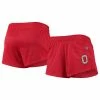 Women's Champion Scarlet Ohio State Buckeyes Logo Mesh Shorts -Champion shop unnamed file 7428