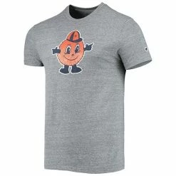 Men's Champion Heathered Charcoal Syracuse Orange Vault Logo Tri-Blend T-Shirt -Champion shop unnamed file 7441
