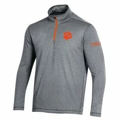 Men's Champion Gray Clemson Tigers Victory Quarter-Zip Jacket 4 Men's Champion Gray Clemson Tigers Victory Quarter-Zip Jacket -Champion shop unnamed file 7450