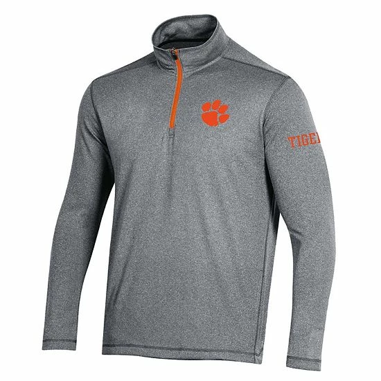 Men's Champion Gray Clemson Tigers Victory Quarter-Zip Jacket Men's Champion Gray Clemson Tigers Victory Quarter-Zip Jacket -Champion shop unnamed file 7450