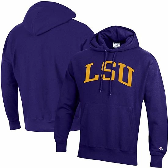 Men's Champion Purple LSU Tigers Team Arch Reverse Weave Pullover Hoodie Men's Champion Purple LSU Tigers Team Arch Reverse Weave Pullover Hoodie -Champion shop unnamed file 7463