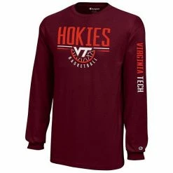 Youth Champion Maroon Virginia Tech Hokies Basketball Long Sleeve T-Shirt