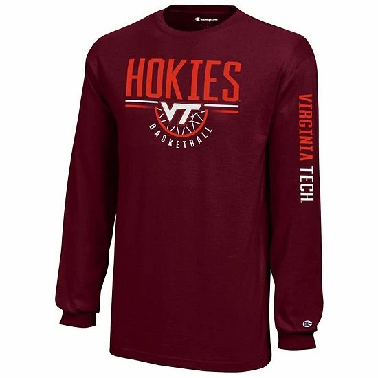 Youth Champion Maroon Virginia Tech Hokies Basketball Long Sleeve T-Shirt Youth Champion Maroon Virginia Tech Hokies Basketball Long Sleeve T-Shirt -Champion shop unnamed file 7467