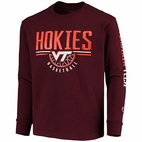 Youth Champion Maroon Virginia Tech Hokies Basketball Long Sleeve T-Shirt Youth Champion Maroon Virginia Tech Hokies Basketball Long Sleeve T-Shirt -Champion shop unnamed file 7469