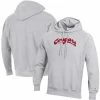 Men's Champion Heathered Gray Washington State Cougars Team Vault Logo Reverse Weave Pullover Hoodie -Champion shop unnamed file 7489
