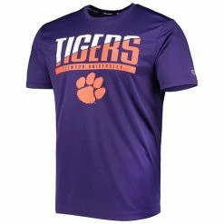 Men's Champion Purple Clemson Tigers Wordmark Slash T-Shirt 4 Men's Champion Purple Clemson Tigers Wordmark Slash T-Shirt -Champion shop unnamed file 7504
