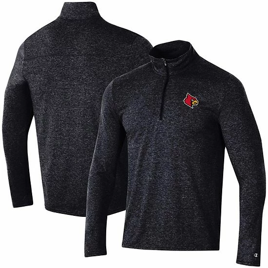 Men's Champion Heathered Black Louisville Cardinals Field Day Team Quarter-Zip Jacket Men's Champion Heathered Black Louisville Cardinals Field Day Team Quarter-Zip Jacket -Champion shop unnamed file 7527