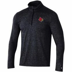 Men's Champion Heathered Black Louisville Cardinals Field Day Team Quarter-Zip Jacket 4 Men's Champion Heathered Black Louisville Cardinals Field Day Team Quarter-Zip Jacket -Champion shop unnamed file 7529