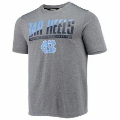 Men's Champion Gray North Carolina Tar Heels Wordmark Slash T-Shirt -Champion shop unnamed file 7556