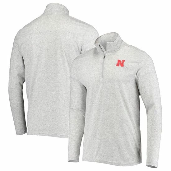 Men's Champion Heathered Gray Nebraska Huskers Field Day Team Quarter-Zip Jacket Men's Champion Heathered Gray Nebraska Huskers Field Day Team Quarter-Zip Jacket -Champion shop unnamed file 7583