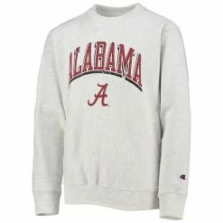 Youth Champion Heathered Gray Alabama Crimson Tide Reverse Weave Pullover Sweatshirt 4 Youth Champion Heathered Gray Alabama Crimson Tide Reverse Weave Pullover Sweatshirt -Champion shop unnamed file 7596