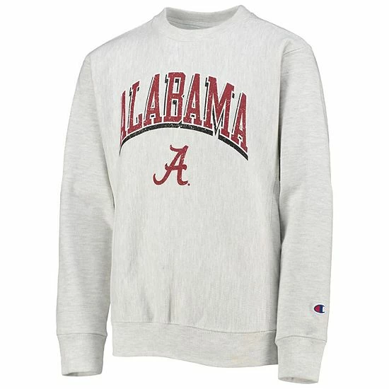 Youth Champion Heathered Gray Alabama Crimson Tide Reverse Weave Pullover Sweatshirt Youth Champion Heathered Gray Alabama Crimson Tide Reverse Weave Pullover Sweatshirt -Champion shop unnamed file 7596