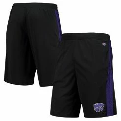 Men's Champion Black Kansas State Wildcats Side Stripe Shorts