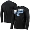 Men's Champion Black North Carolina Tar Heels Wordmark Slash Long Sleeve T-Shirt -Champion shop unnamed file 7648