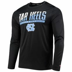 Men's Champion Black North Carolina Tar Heels Wordmark Slash Long Sleeve T-Shirt -Champion shop unnamed file 7650