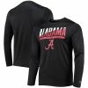 Men's Champion Black Alabama Crimson Tide Wordmark Slash Long Sleeve T-Shirt -Champion shop unnamed file 7652