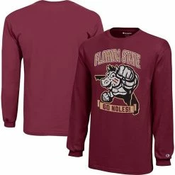 Youth Champion Garnet Florida State Seminoles Strong Mascot Team T-Shirt