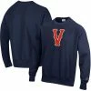 Men's Champion Navy Virginia Cavaliers Vault Logo Reverse Weave Pullover Sweatshirt -Champion shop unnamed file 7699