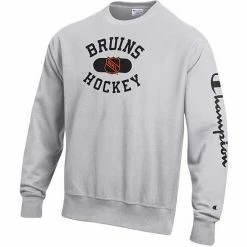 Men's Champion Heathered Gray Boston Bruins Reverse Weave Pullover Sweatshirt 4 Men's Champion Heathered Gray Boston Bruins Reverse Weave Pullover Sweatshirt -Champion shop unnamed file 7705