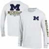 Men's Champion White Michigan Wolverines Team Stack Long Sleeve T-Shirt 1 Men's Champion White Michigan Wolverines Team Stack Long Sleeve T-Shirt -Champion shop unnamed file 7723