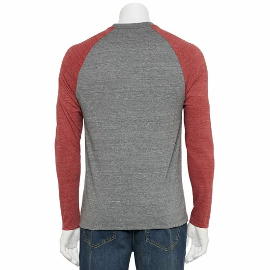 Men's Champion® Powerblend Raglan Tee Grey Valiant Blue Men's Champion® Powerblend Raglan Tee Grey Valiant Blue -Champion shop unnamed file 777