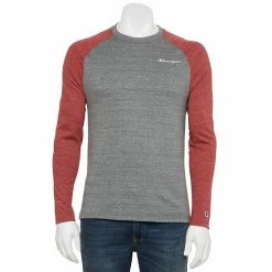 Men's Champion® Powerblend Raglan Tee Grey Valiant Blue 6 Men's Champion® Powerblend Raglan Tee Grey Valiant Blue -Champion shop unnamed file 780