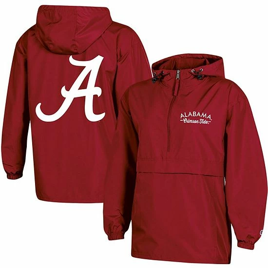 Women's Champion Crimson Alabama Crimson Tide Packable Half-Zip Light Rain Jacket Women's Champion Crimson Alabama Crimson Tide Packable Half-Zip Light Rain Jacket -Champion shop unnamed file 7897