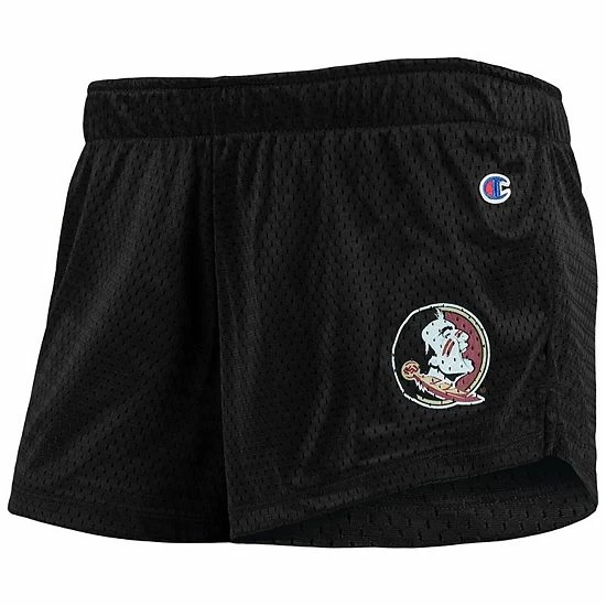 Women's Champion Black Florida State Seminoles Logo Mesh Shorts 5 Women's Champion Black Florida State Seminoles Logo Mesh Shorts - Image 3