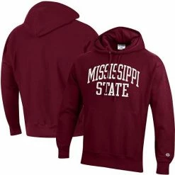 Men's Champion Maroon Mississippi State Bulldogs Team Arch Reverse Weave Pullover Hoodie 3 Men's Champion Maroon Mississippi State Bulldogs Team Arch Reverse Weave Pullover Hoodie -Champion shop unnamed file 7944