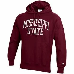 Men's Champion Maroon Mississippi State Bulldogs Team Arch Reverse Weave Pullover Hoodie 4 Men's Champion Maroon Mississippi State Bulldogs Team Arch Reverse Weave Pullover Hoodie -Champion shop unnamed file 7945