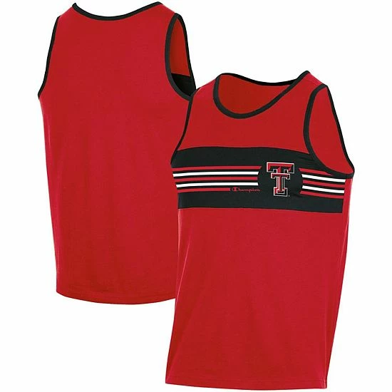 Men's Champion Red Texas Tech Red Raiders Colorblock Tank Top Men's Champion Red Texas Tech Red Raiders Colorblock Tank Top -Champion shop unnamed file 7951