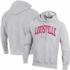 Men's Champion Heathered Gray Louisville Cardinals Team Arch Reverse Weave Pullover Hoodie 2 Men's Champion Heathered Gray Louisville Cardinals Team Arch Reverse Weave Pullover Hoodie -Champion shop unnamed file 7970