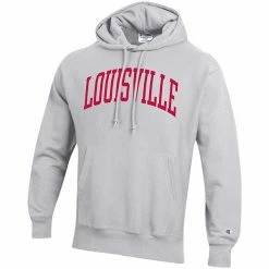 Men's Champion Heathered Gray Louisville Cardinals Team Arch Reverse Weave Pullover Hoodie 4 Men's Champion Heathered Gray Louisville Cardinals Team Arch Reverse Weave Pullover Hoodie -Champion shop unnamed file 7972