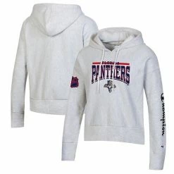 Women's Champion Heathered Gray Florida Panthers Reverse Weave Pullover Hoodie
