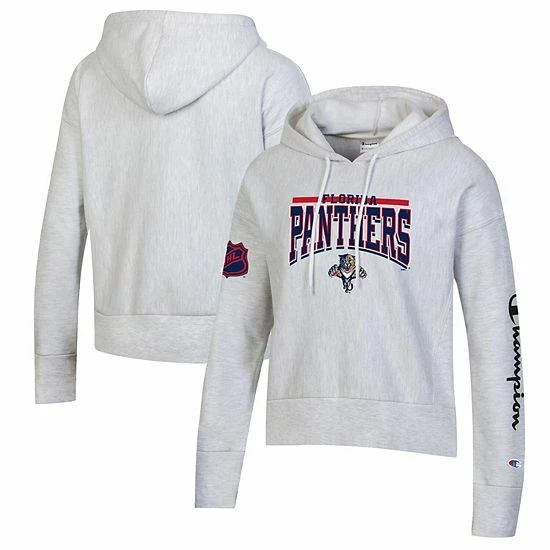 Women's Champion Heathered Gray Florida Panthers Reverse Weave Pullover Hoodie Women's Champion Heathered Gray Florida Panthers Reverse Weave Pullover Hoodie -Champion shop unnamed file 7995