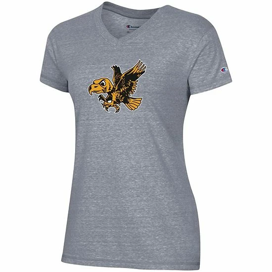 Women's Champion Gray Iowa Hawkeyes Vault Logo V-Neck T-Shirt Women's Champion Gray Iowa Hawkeyes Vault Logo V-Neck T-Shirt -Champion shop unnamed file 8034