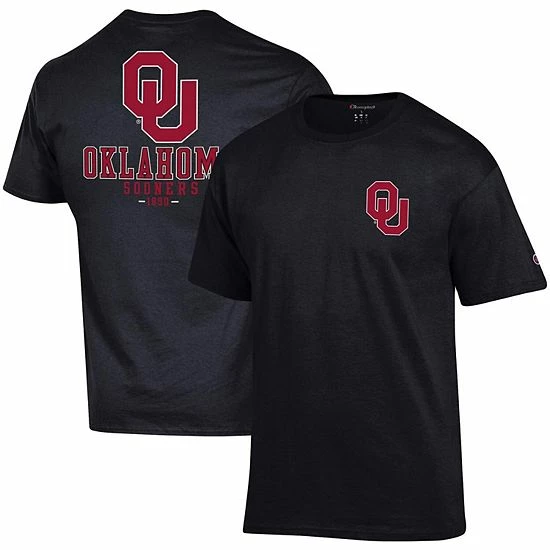 Men's Champion Black Oklahoma Sooners Stack 2-Hit T-Shirt Men's Champion Black Oklahoma Sooners Stack 2-Hit T-Shirt -Champion shop unnamed file 8036