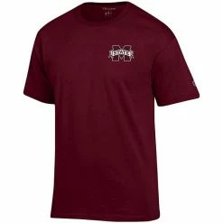 Men's Champion Maroon Mississippi State Bulldogs Stack 2-Hit T-Shirt -Champion shop unnamed file 8040