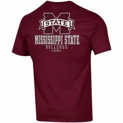 Men's Champion Maroon Mississippi State Bulldogs Stack 2-Hit T-Shirt -Champion shop unnamed file 8041