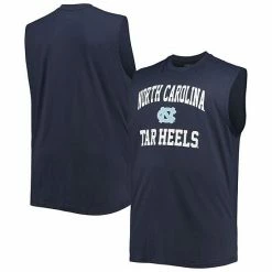 Champion Men's North Carolina Tar Heels Navy Big & Tall Team Muscle Tank Top