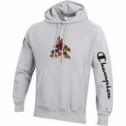 Men's Champion Heathered Gray Arizona Coyotes Reverse Weave Pullover Hoodie 4 Men's Champion Heathered Gray Arizona Coyotes Reverse Weave Pullover Hoodie -Champion shop unnamed file 8058